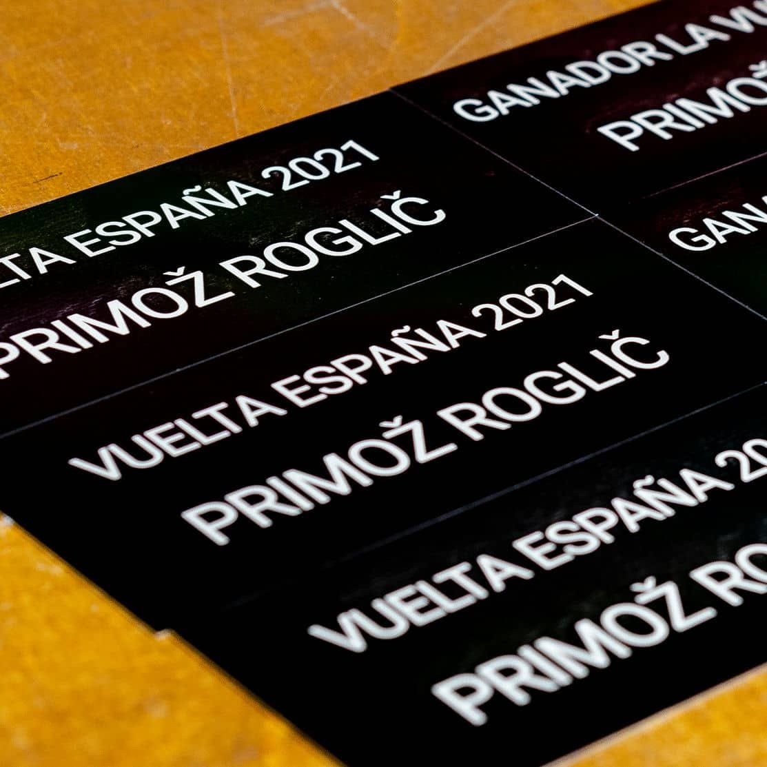 Chapas para VUELTA CICLISTA ESPAÑA, trabajo de IDEÁTICA