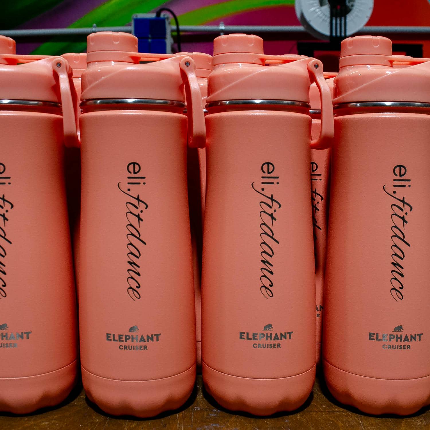 Grabado de botellas para ELI FITDANCE, trabajo de IDEÁTICA