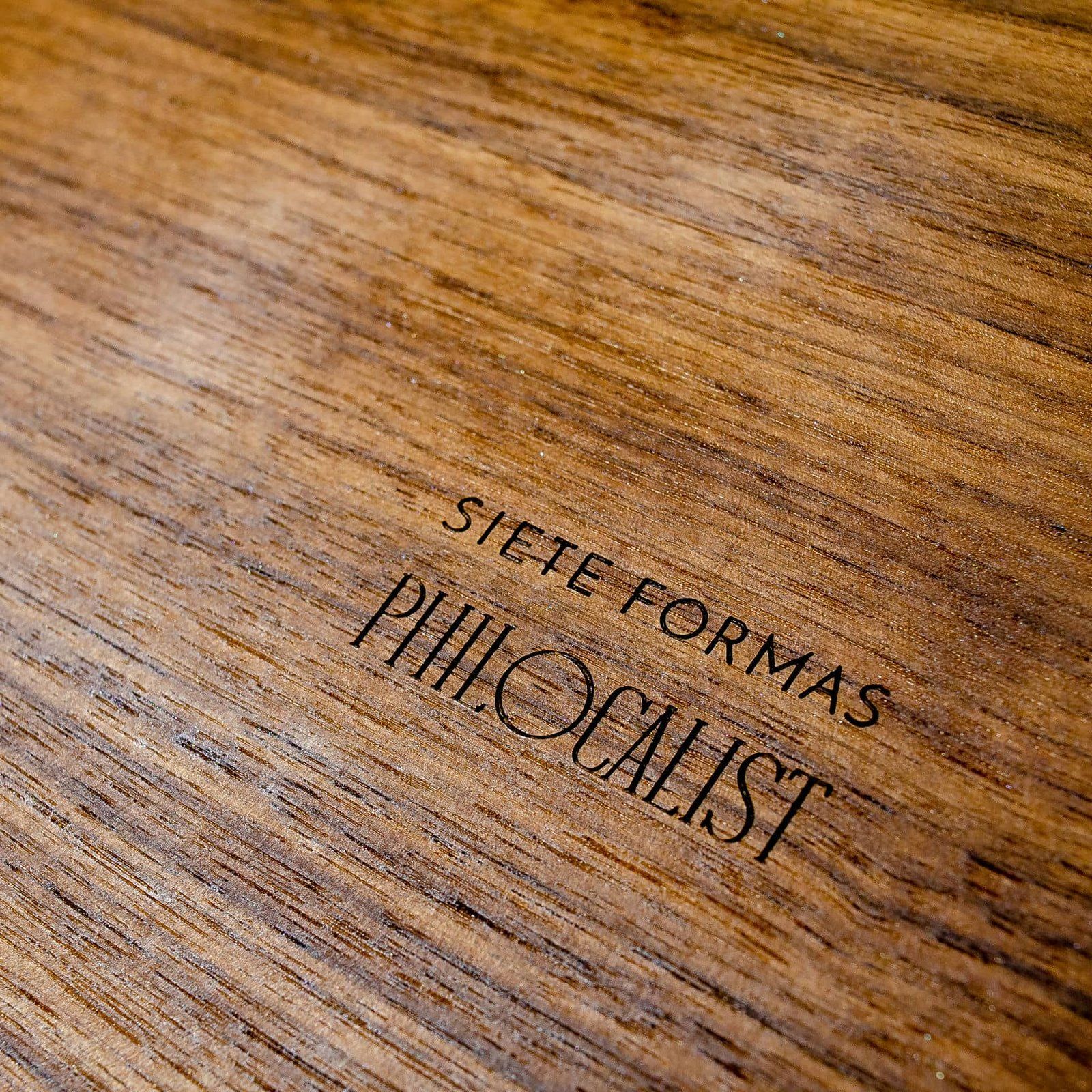 Grabado de piezas de madera para SIETE FORMAS, IDEÁTICA Madrid
