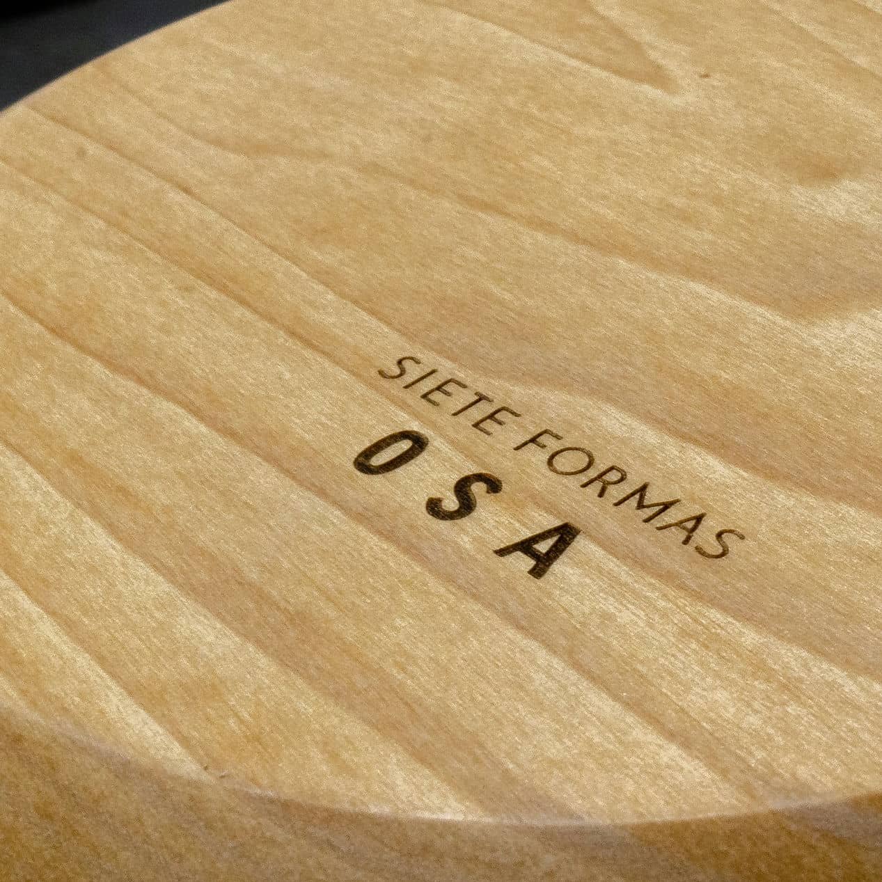 Grabado de piezas para restaurante OSA, trabajo de IDEÁTICA