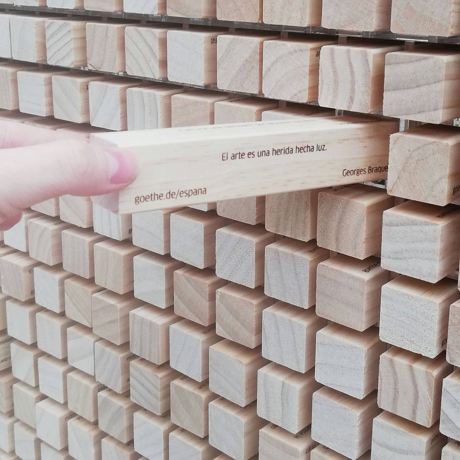 Instalación artística del GOETHE-INSTITUT MADRID, IDEÁTICA Madrid