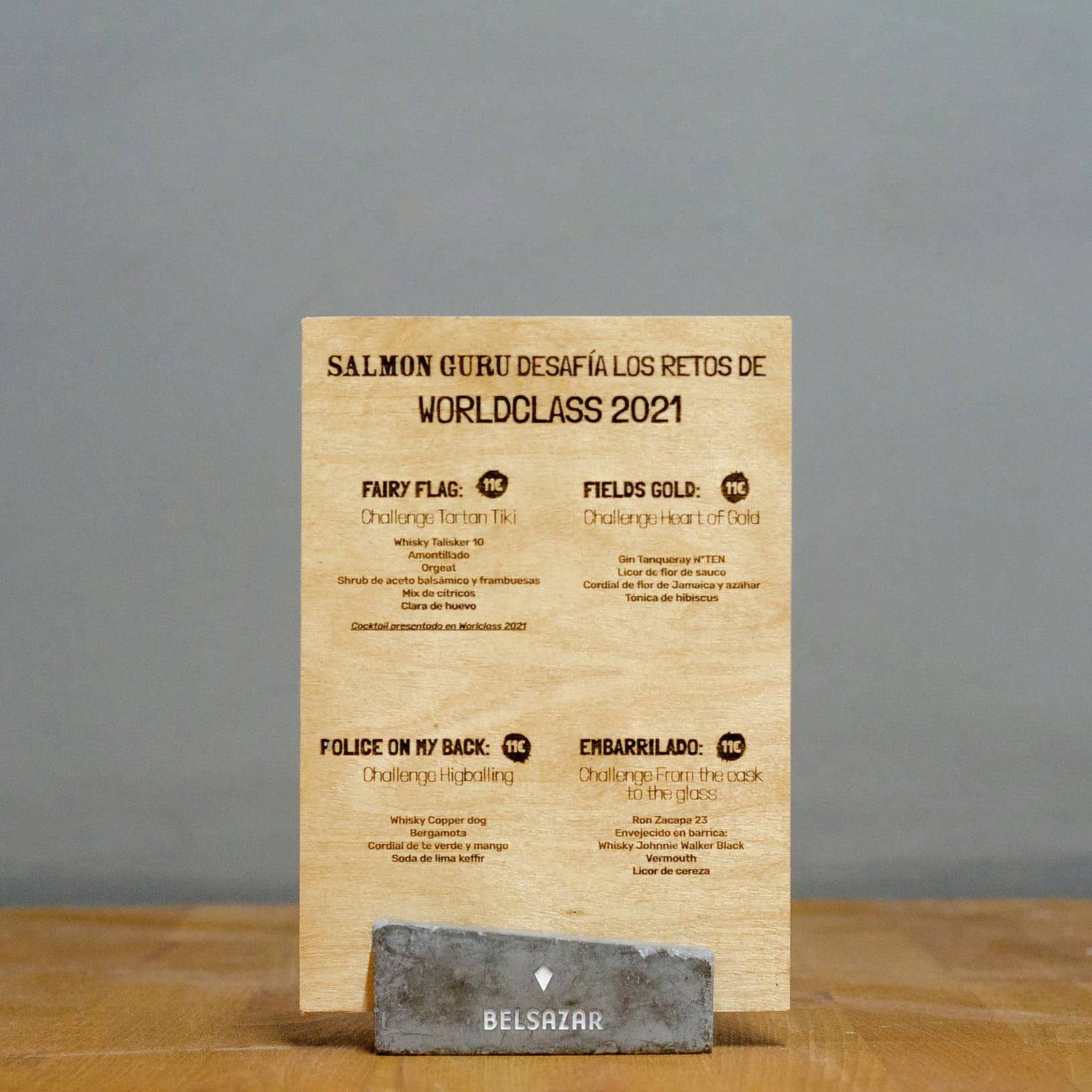 Cartas para evento de coctelería de SALMON GURU, IDEÁTICA Madrid