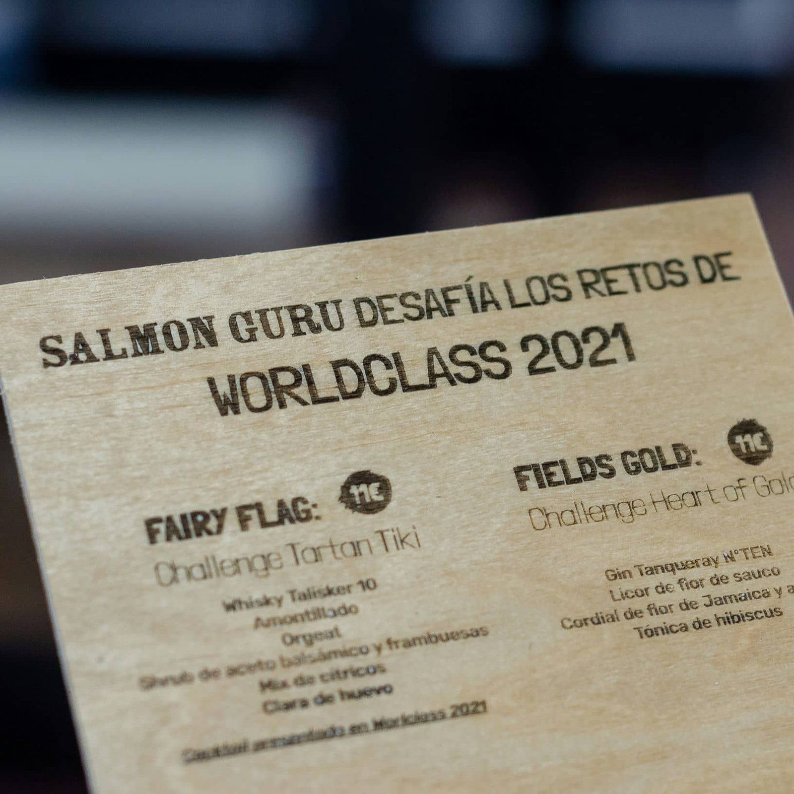 Cartas para evento de coctelería de SALMON GURU, IDEÁTICA Madrid
