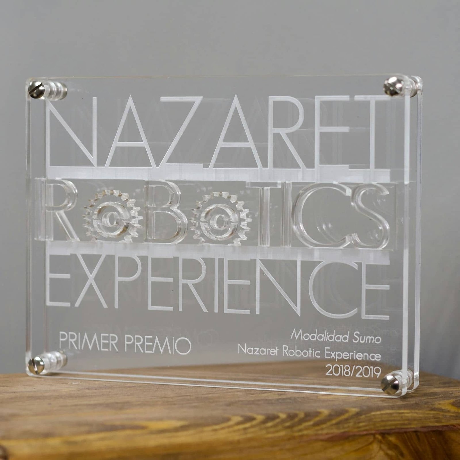 Trofeos COLEGIO NAZARET, trabajo de IDEÁTICA