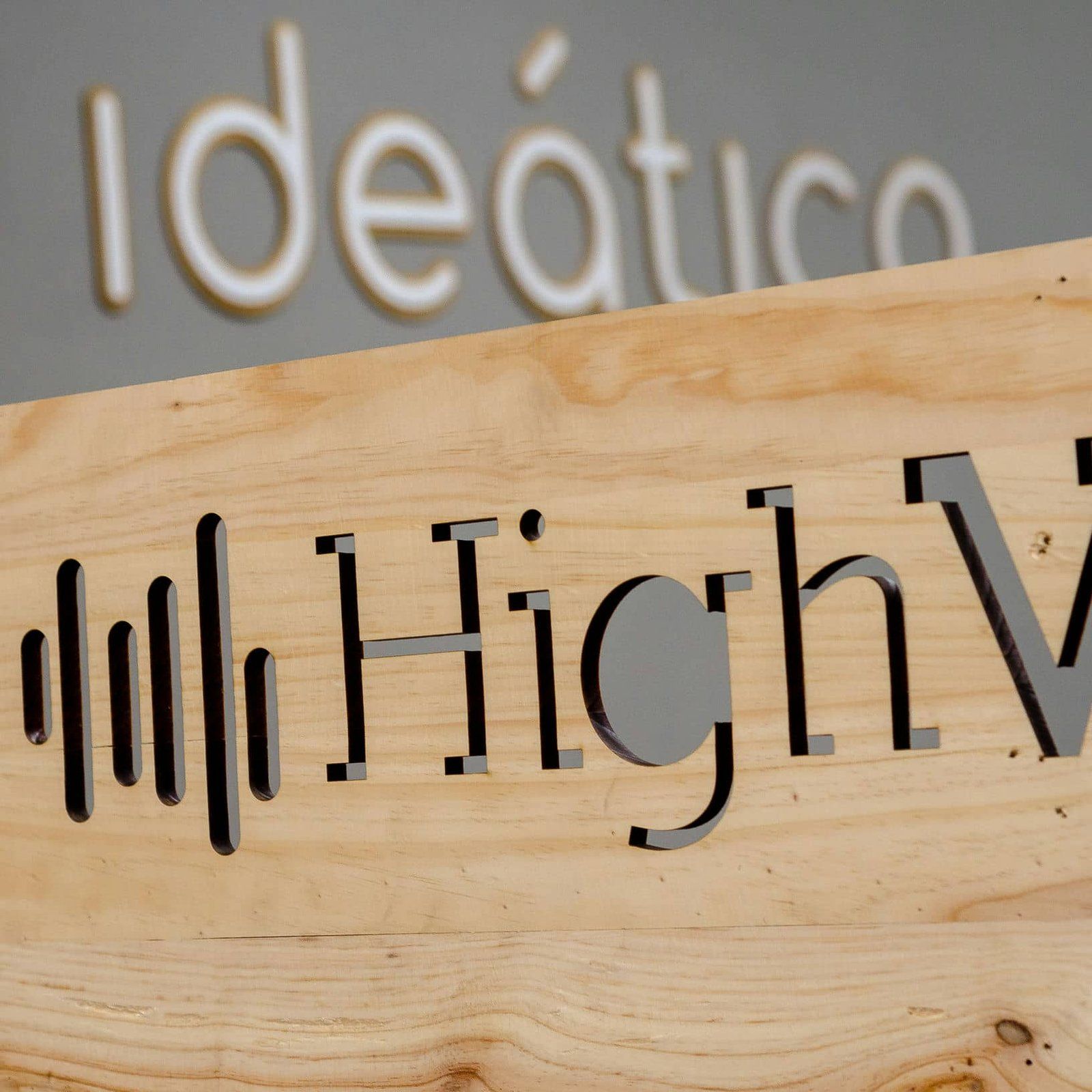 Rótulo para HIGH VOLUME, IDEÁTICA Madrid