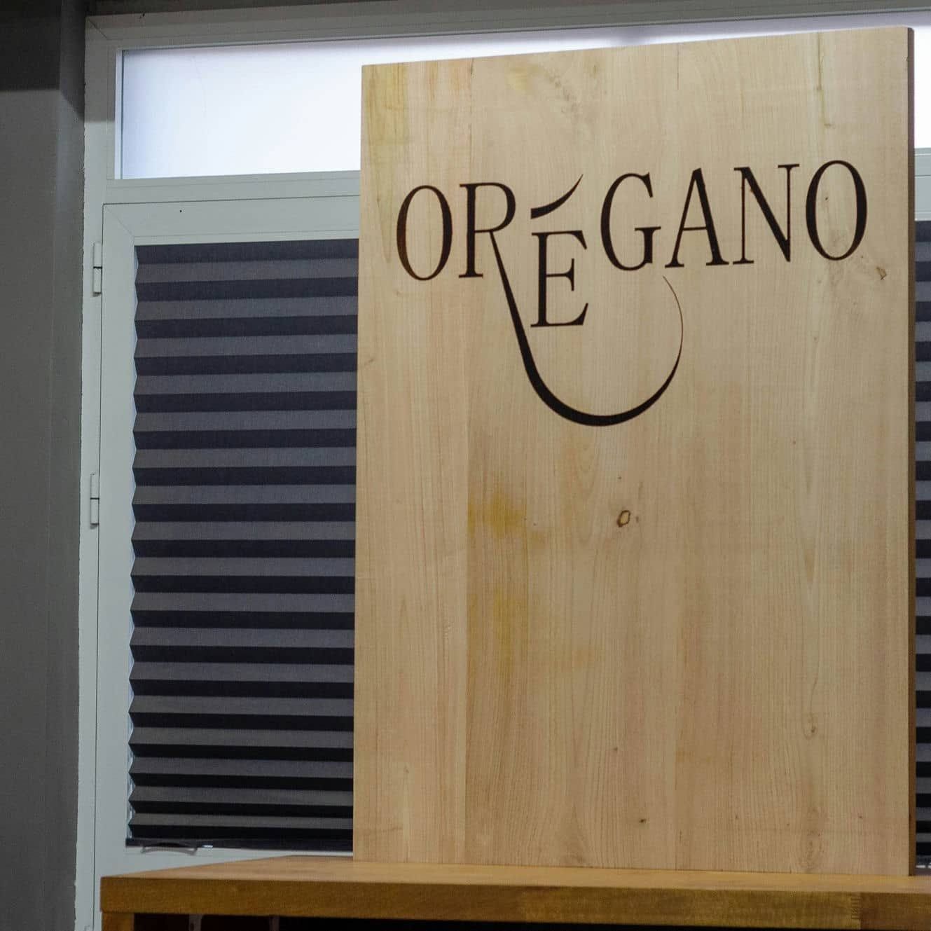 Rótulo para local ORÉGANO, IDEÁTICA Madrid