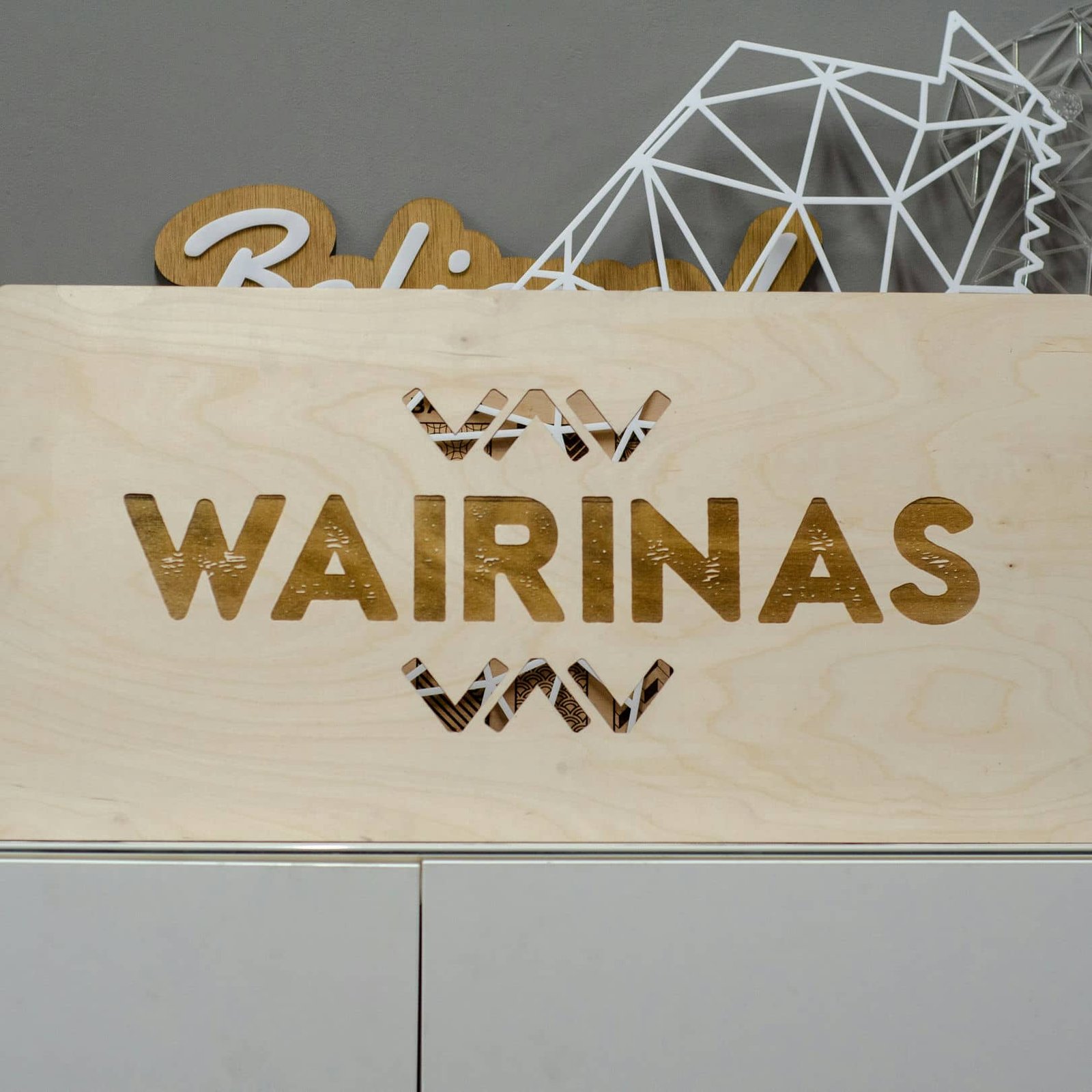Rótulo para marca WAIRINAS, trabajo de IDEÁTICA
