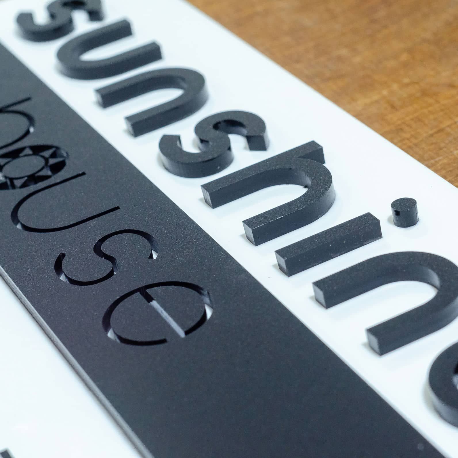 Rótulo para puerta para cliente particular, IDEÁTICA Madrid