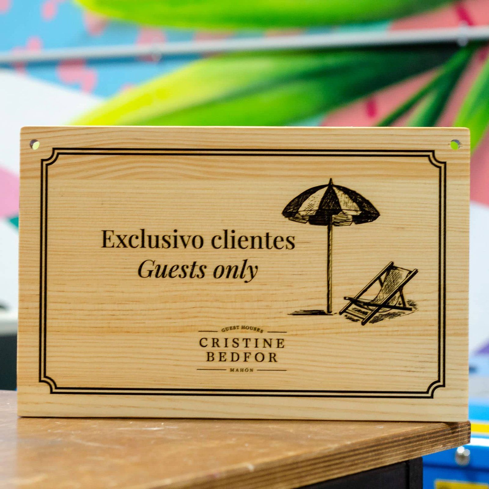 Señalética para hotel boutique CRISTINE BEDFOR, IDEÁTICA Madrid