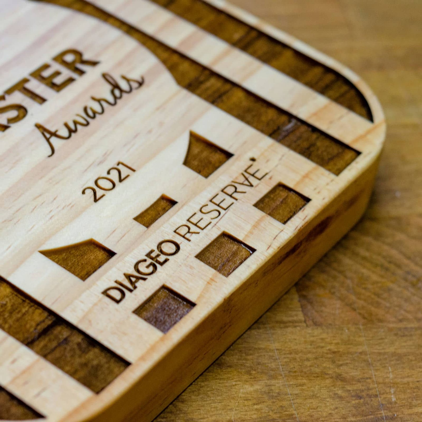 Trofeos Coaster Awards DIAGEO 2021, trabajo de IDEÁTICA