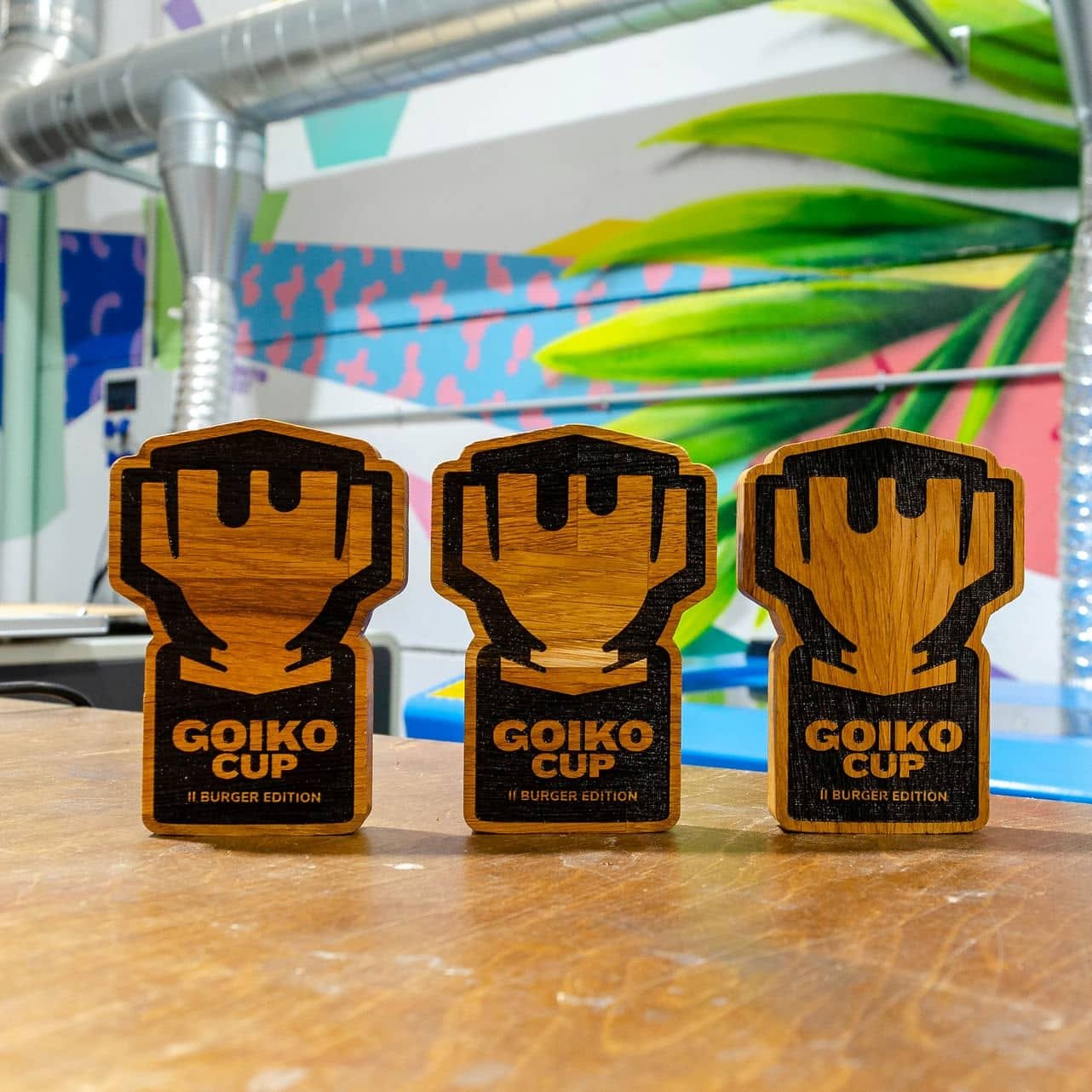 Trofeos Goiko Cup para GOIKO, trabajo de IDEÁTICA