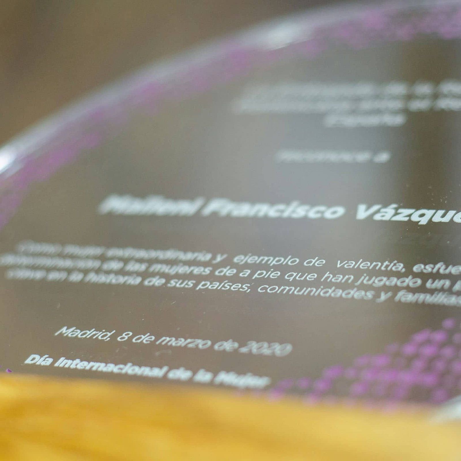 Trofeos para la EMBAJADA DE REPÚBLICA DOMINICANA, IDEÁTICA Madrid